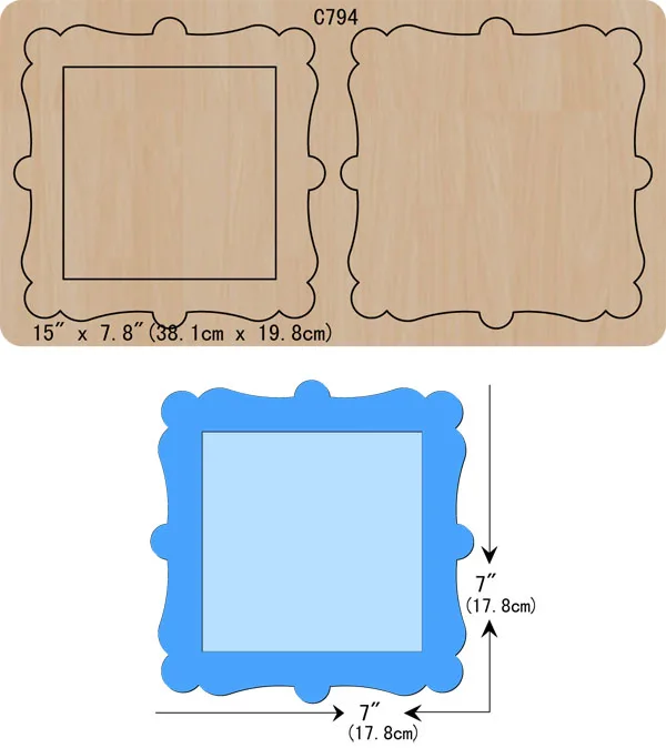 New Wooden die Scrapbooking C-791 Cutting Dies Multiple sizes - Color: C-794