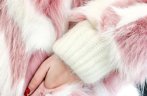 

KMETRAM 2020 Fashion Sweet Fur Coat Flocking Winter Long Sleeve Long Coat Jacket Plus Size Faux Warm Fur Women Outerwear HH675