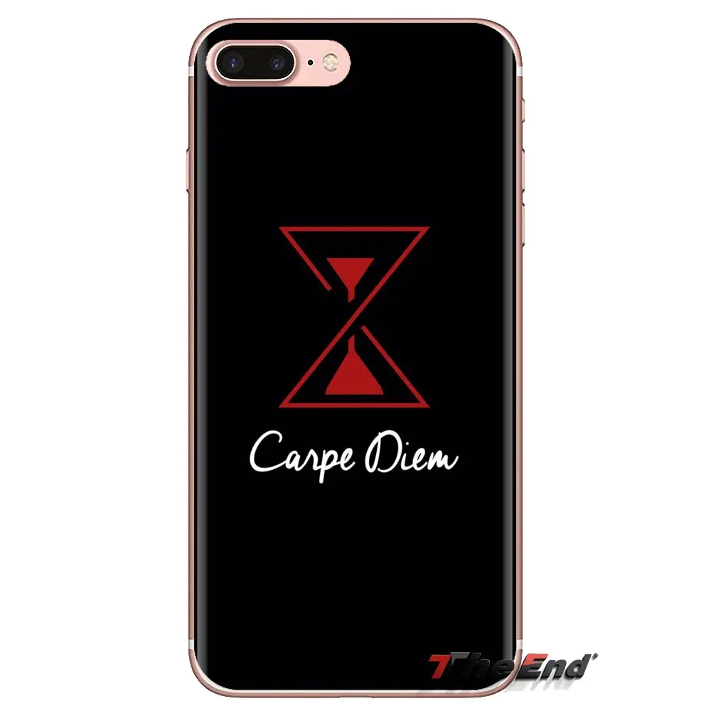 Черный и белый чехол-сумка из термополиуретана Carpe Diem Art Quote для LG G3 G4 Mini G5 G6 G7 Q6 Q7 Q8 Q9