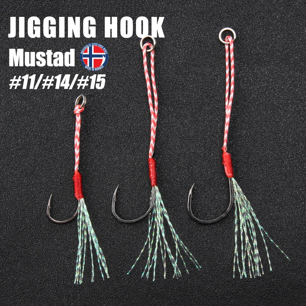 Рыболовные крючки RoseWood Mustad #11 #14 #15 легкий крючок для джиггинга 5 шт./лот рыболовный