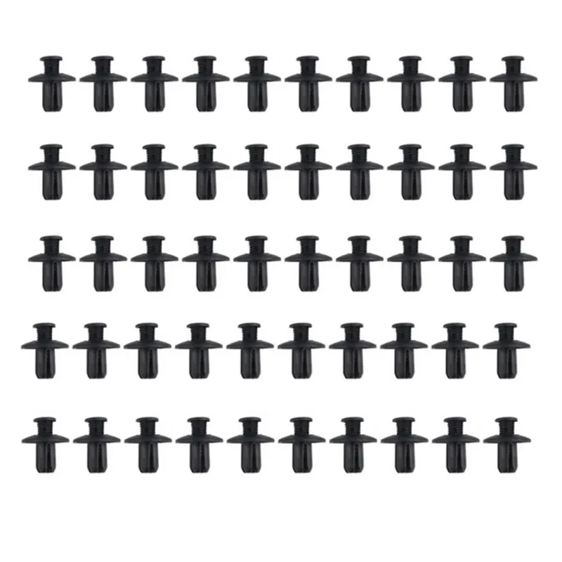100 шт./лот 8 мм отверстие черная дверная заклепка зажим Автомобильная подкладка
