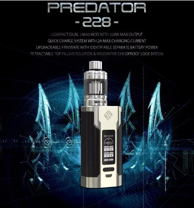 Зазор в исходном WISMEC Predator 228 Вт комплект/Elabo комплект электронной сигареты Elabo бак