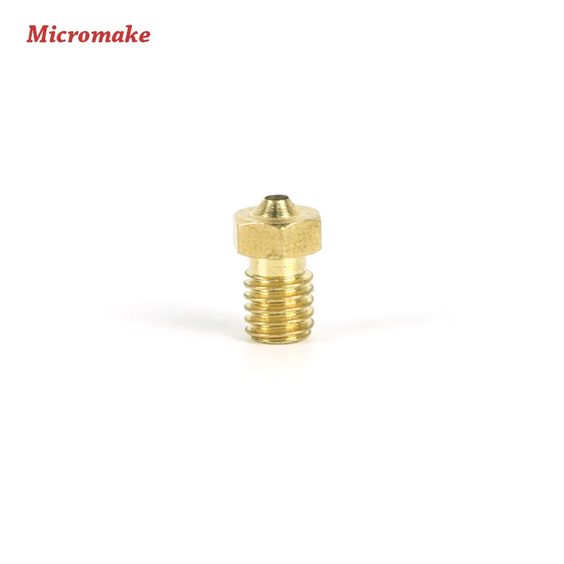 Micromake 3D-принтеры аксессуары 3D-принтеры сопла 0,2/0,3/0,4/0,5/0,8 мм 5 шт./лот Экструзионная головка для 1,75 мм нити