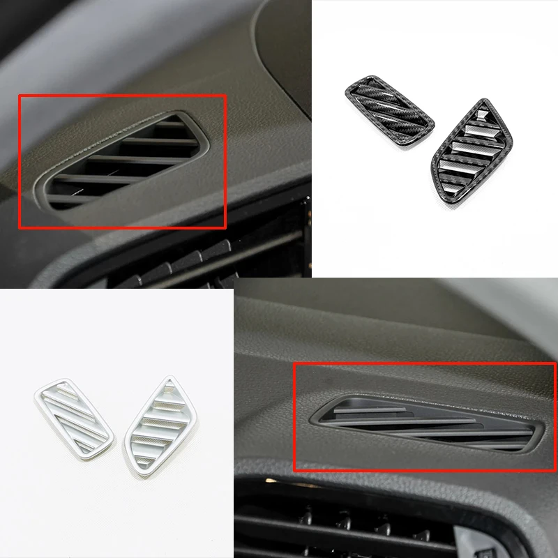 Матовое/углеродное волокно АБС для Audi Q3 2019 2020 аксессуары маленькая декоративная