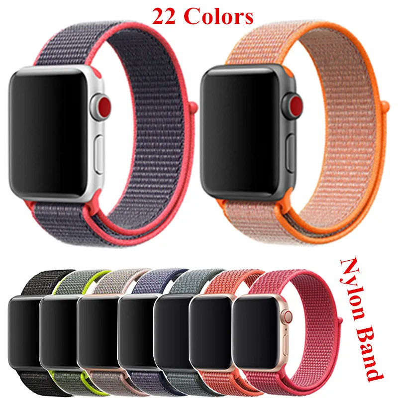 Для Apple Watch нейлоновый ремешок для часов Высокое качество зеленый синий ремешок для Apple Watch наручный ремень для Apple Watch ремешок нейлон 42 мм