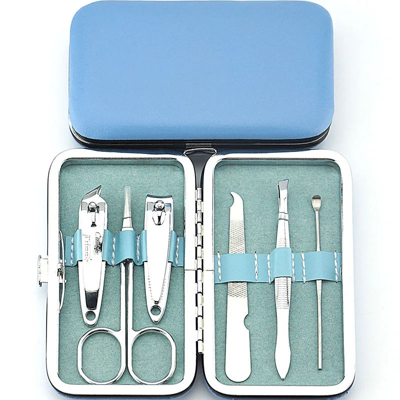 6 шт./компл. ногтей Книги по искусству маникюрный набор углерода Сталь ногти Clipper