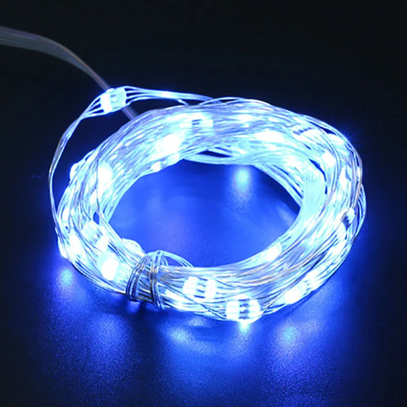 5m copper Wire Battery LED String Light with Remote Controller Wedding Christma Party Holiday Halloween Decoration light | Лампы и