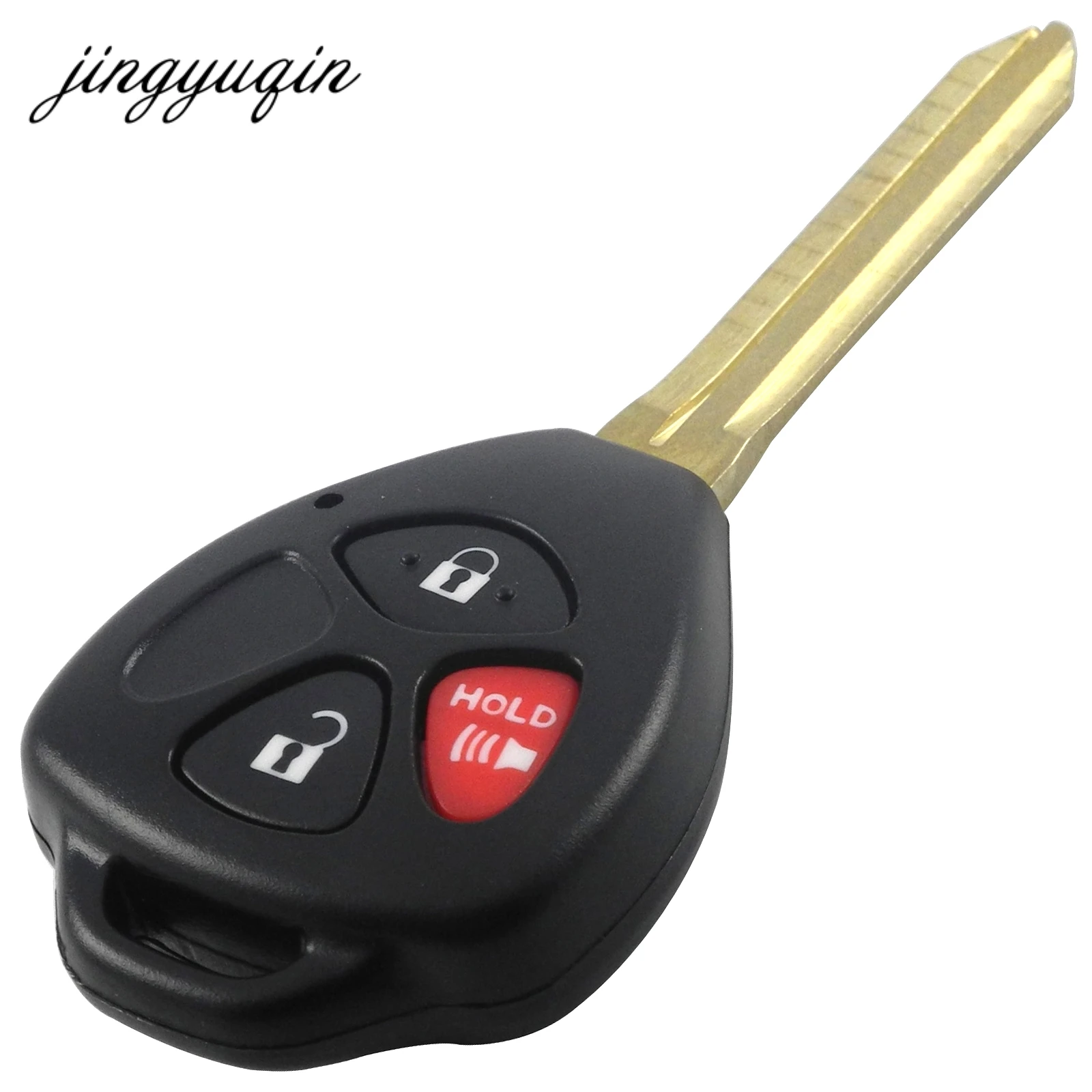 Jingyuqin 10 шт./лот 3 кнопки дистанционного управления черный флип чехол для Toyota Scion RAV4
