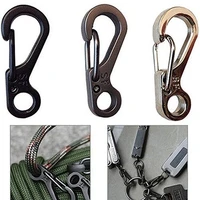5pcslot useful alloy split keychain key ring clasps clips hook carabiner