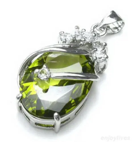 Горячая Распродажа Новый стиль&gt оливково зеленый фианит Белый позолоченный