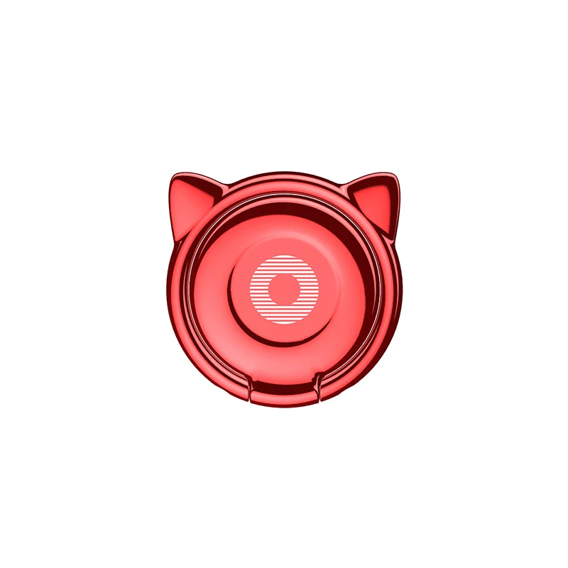Red Baseus милый kawaii держатель для телефона iPhone X 6S Настольный телефон кольцо стенд ультра тонкий палец кольцо держатель для Магнитного Держателя - Цвет: Red