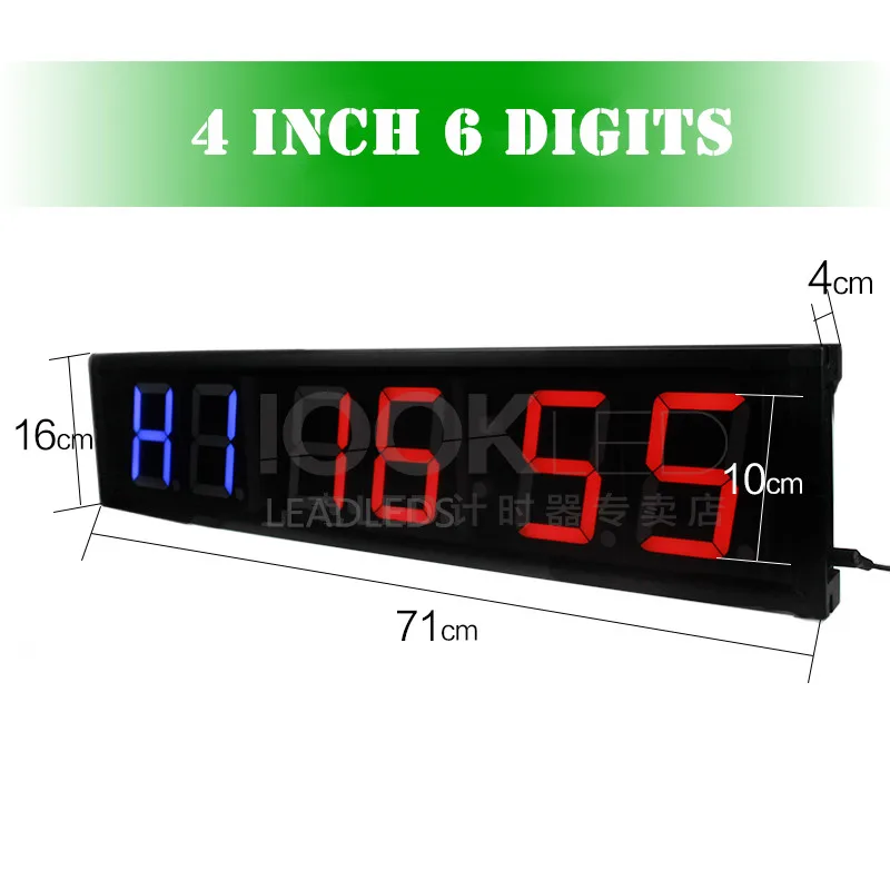 4 &quotпульт дистанционного управления таймер обратного отсчета часы для спортзала