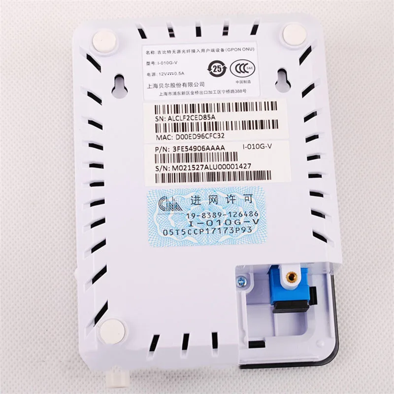 100% оригинальный новый Bell I-010G GPON ONU оптический сетевой терминал FTTH ONT с 1 Ethernet GE