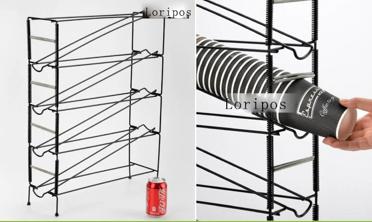 Металлический держатель для бумажных стаканчиков стойка хранения кассиров|storage