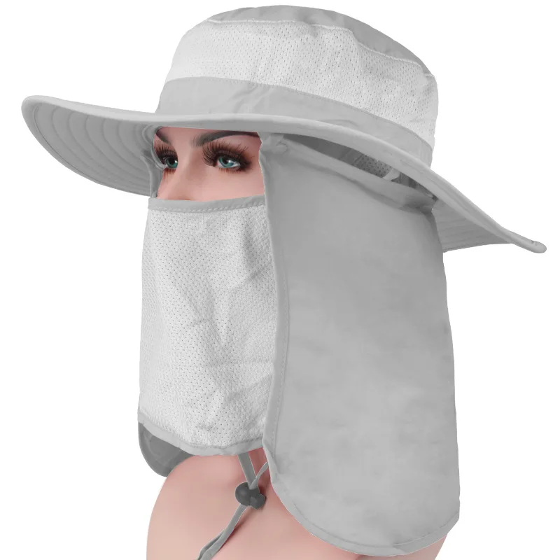 Уличная 360 Солнцезащитная крышка Анти ультрафиолетовая дышащая большая Кепка