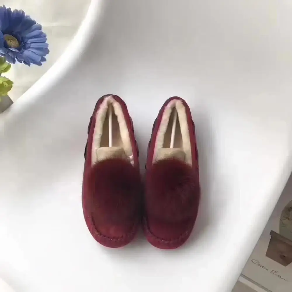 wine red Обувь женские зимние ботинки из натуральной овечьей кожи г., классические зимние ботинки из натуральной овечьей кожи для женщин, зимняя обувь - Цвет: wine red