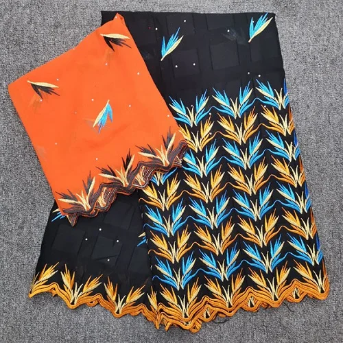 Новый дизайн африканская хлопчатобумажная кружевная ткань 2019 Высокое качество