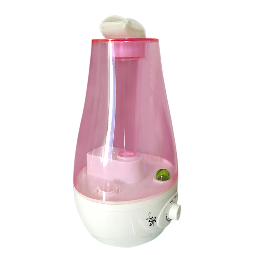 Pink 3L Ultrasonic Air Humidifier Mini Aroma Humidifier Air Purifier with LED Lamp Humidifier for Portable Diffuser Mist Maker Fogg - Цвет: Pink