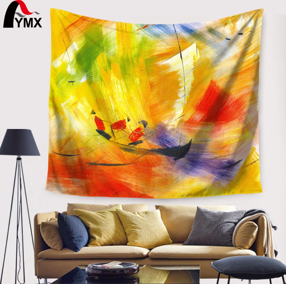 Bird Scenic Art Patterns Tapestry Wall Hanging Polyester Fabric Mandala Decor Yago Mat Beach Towel Tapiz Gobelin | Дом и сад