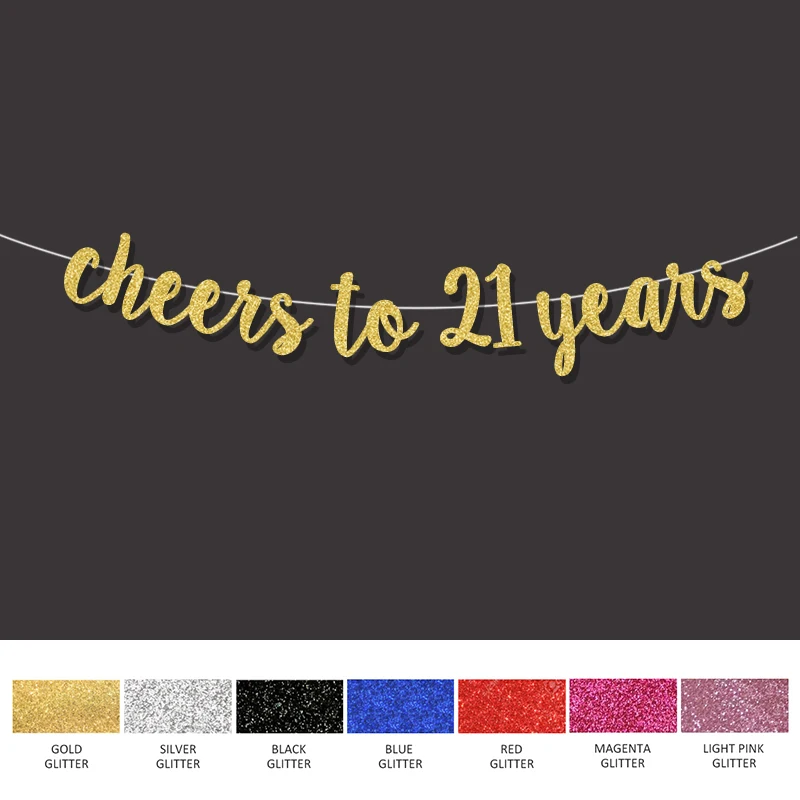 Украшения для вечеринки в честь Дня Рождения 21 ноября баннер на день рождения