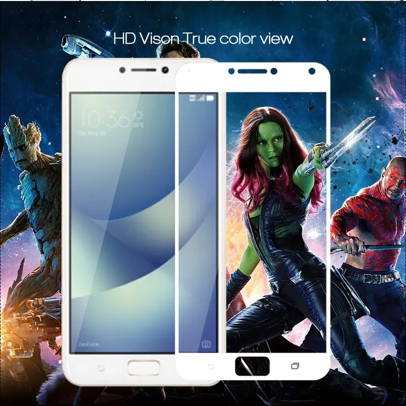Защитное стекло для экрана телефона Zenfone 4Max ZC 554KL защитная плёнка полностью покрывающая закаленное стекло для Asus 4 Max ZC554KL 5,5 дюймов