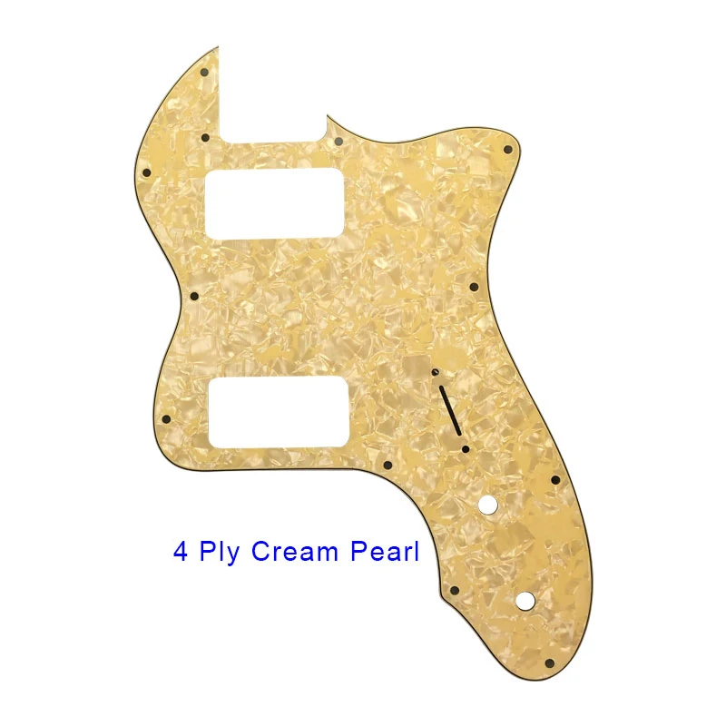 4 Ply Cream Pearl Pleroo гитарные детали накладки для Fender Classic 72' thinline гитара Telecaster pickguard скретч пластина с ТВ Jones Humbucker - Цвет: 4 Ply Cream Pearl