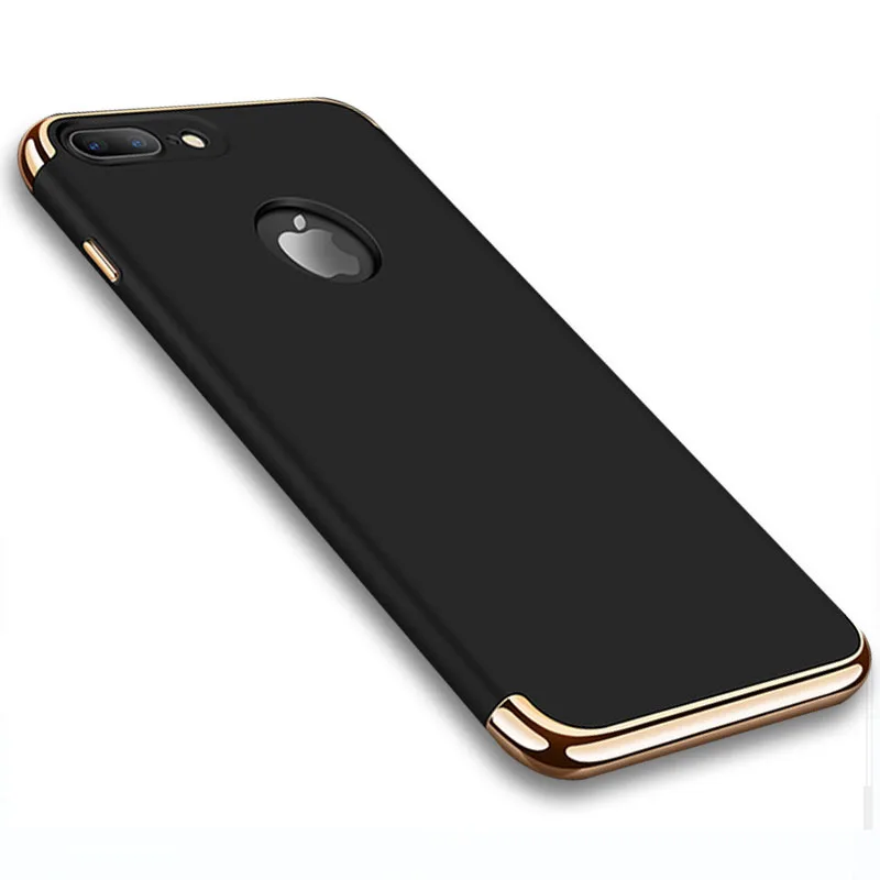 YueTuo Роскошный чехол для Apple iphone 7 Plus 7 Plus черный красный ультра тонкий жесткий чехол для мобильного телефона для iphone 7 Coque
