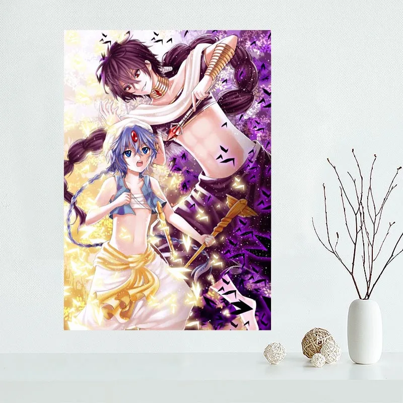

Magi Sinbad No Bouken Canvas Poster Bedroom Home Decoration Wall Poster Art Print Silk Fabric Gift For Friend 50x75CM,60x90CM
