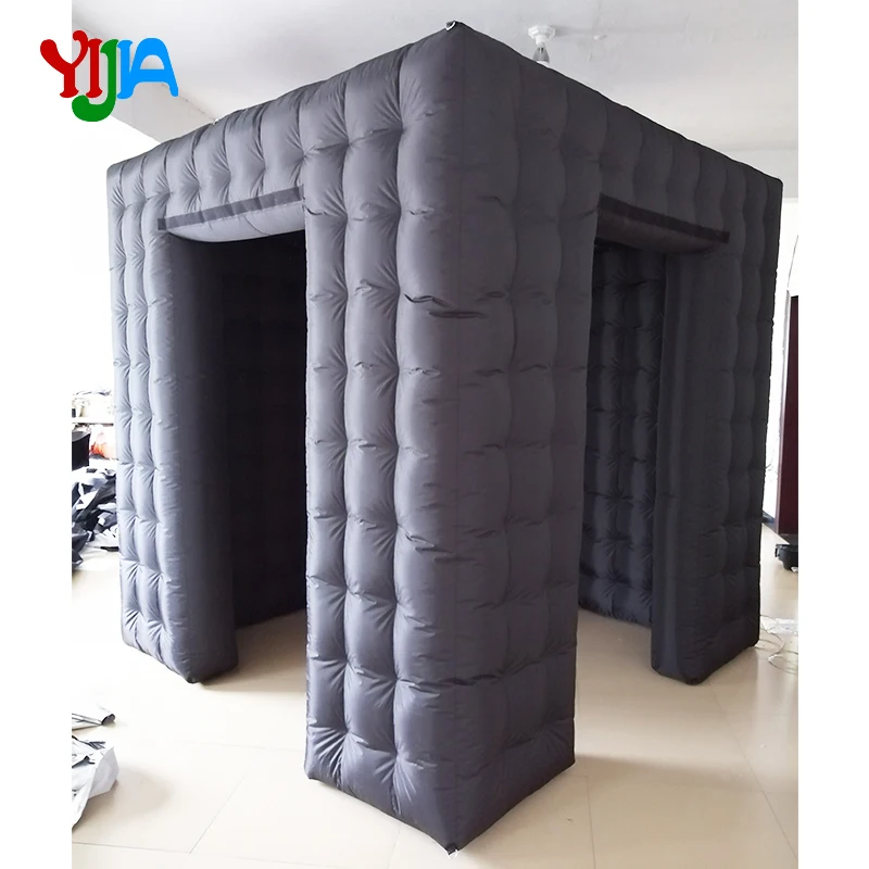 No LED Lights 2.5M Whole Black /White Inflatable Photo Booth backdrops with Two Door Portable for Party For Sales | Дом и сад