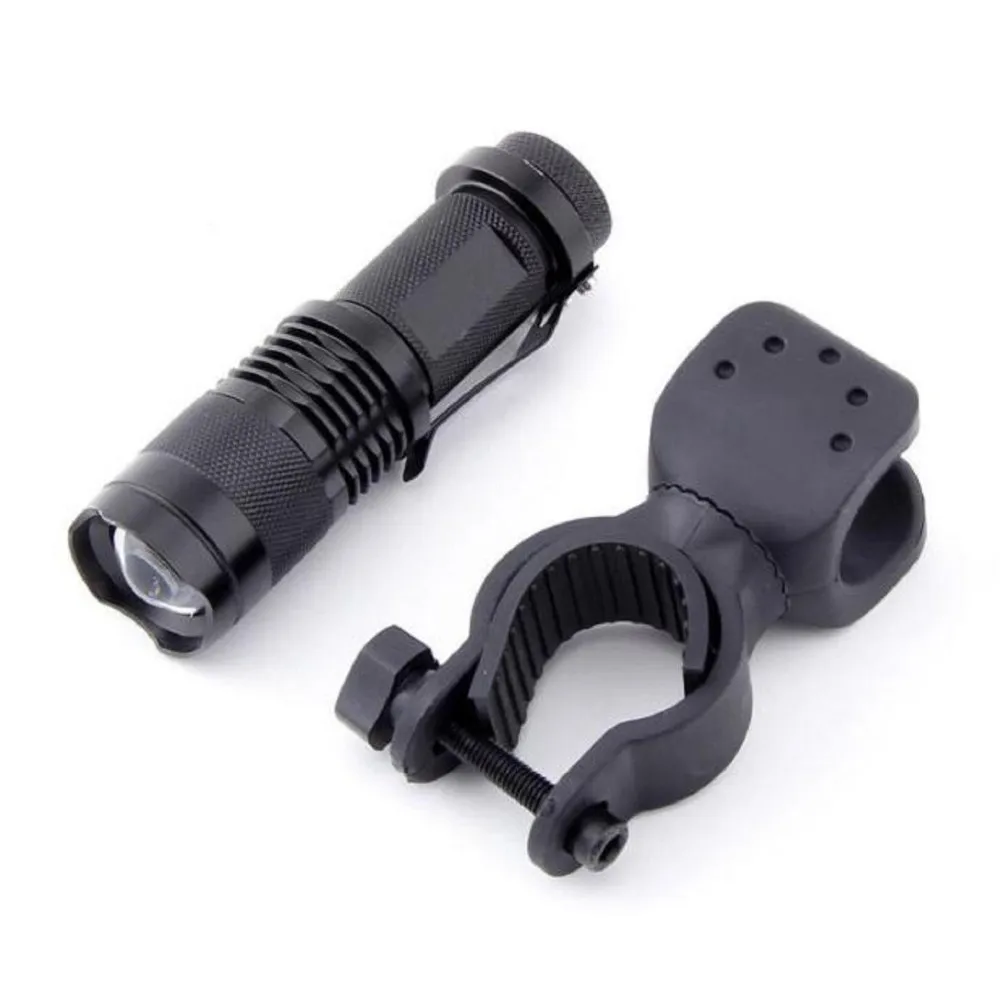 LED Bicycle Light 3500 Lumens Flashlight 3 Modes Q5 Cycling Front Bike lights Lamp Torch Waterproof Zoomable flashligh | Спорт и