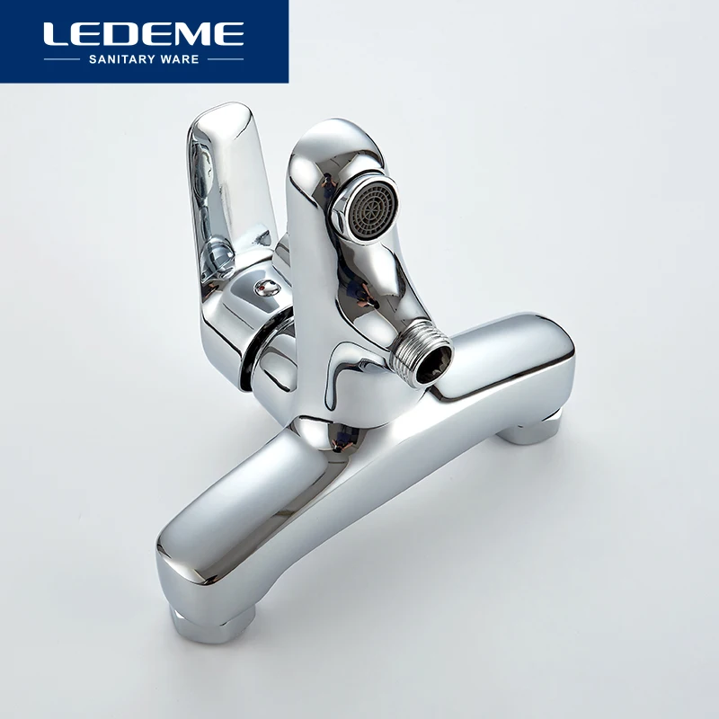 LEDEME Смеситель для ванны с коротким изливом. латунь Цвет: хром L3251|bath shower faucet|faucet