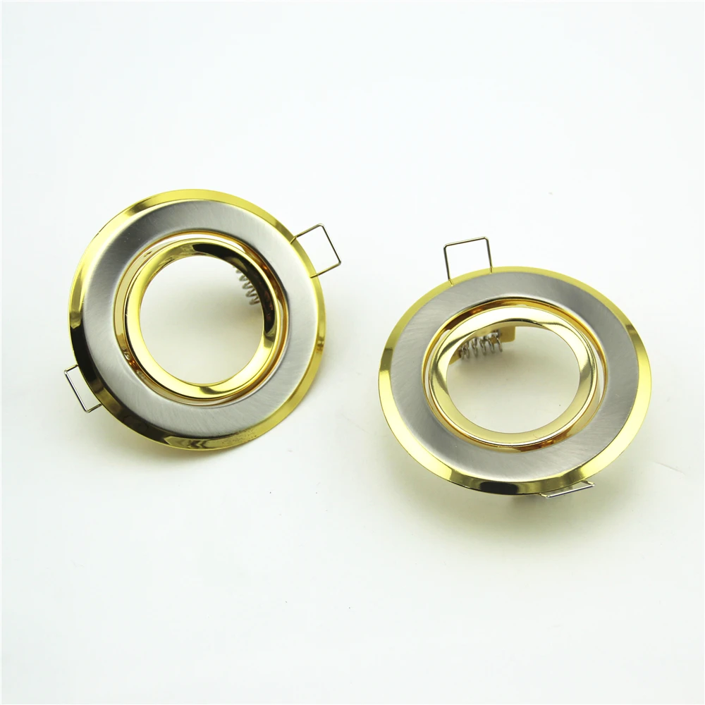 

100pcs 65mm cut hole Recessed ceiling down light fixture TRIMS Round Surface mounted mr16 gu10 spot light fitting for home