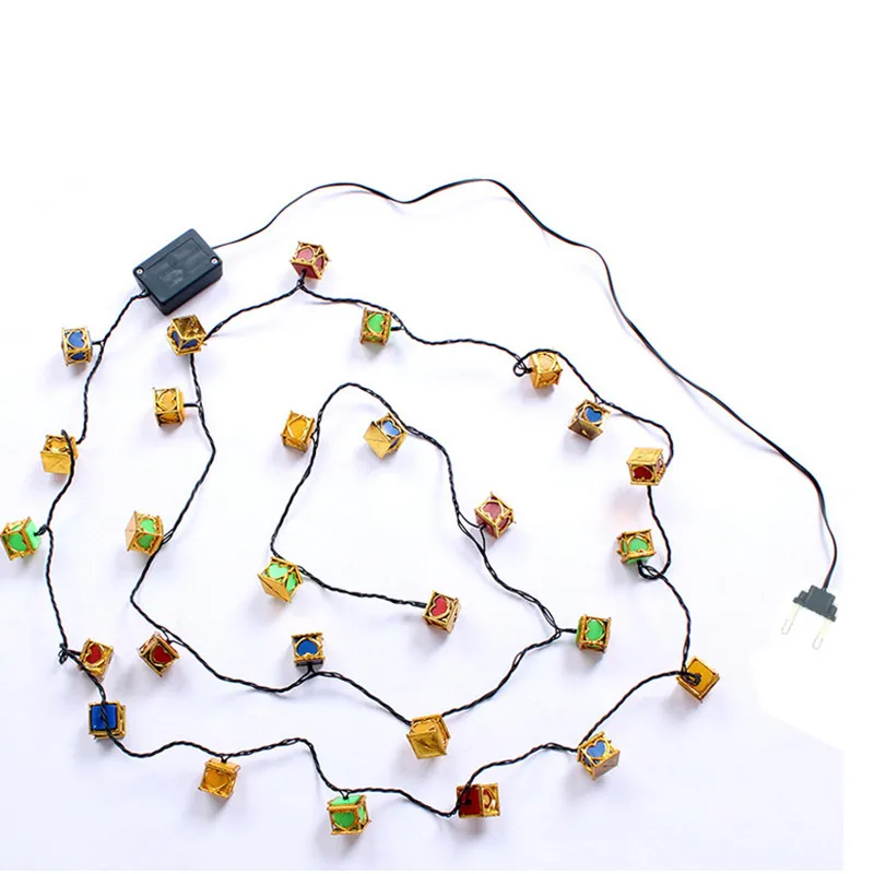 3M Светодиодная цветная гирлянда в подарочной коробке - креативное волшебное освещение для праздников, свадеб, новогодней елки, декора витрин магазинов. Подключение к розетке.