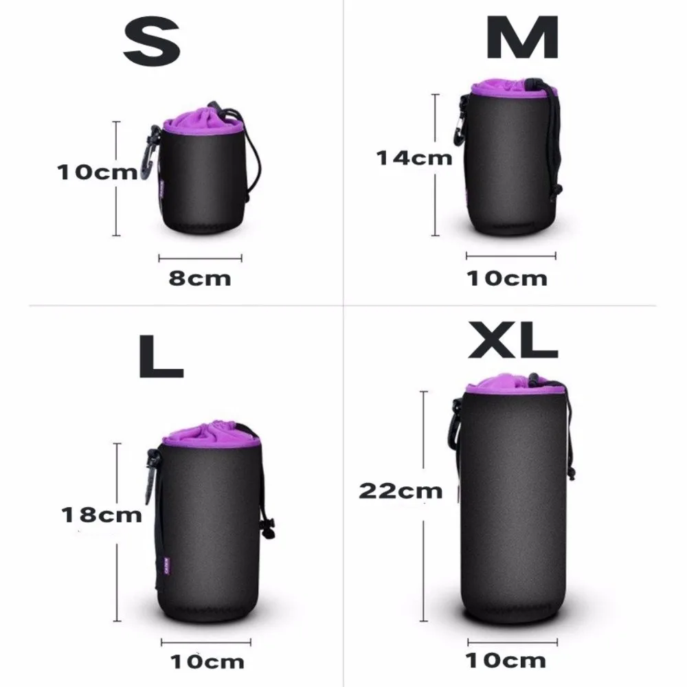 Универсальный неопреновый Водонепроницаемый Мягкий чехол для объектива камеры