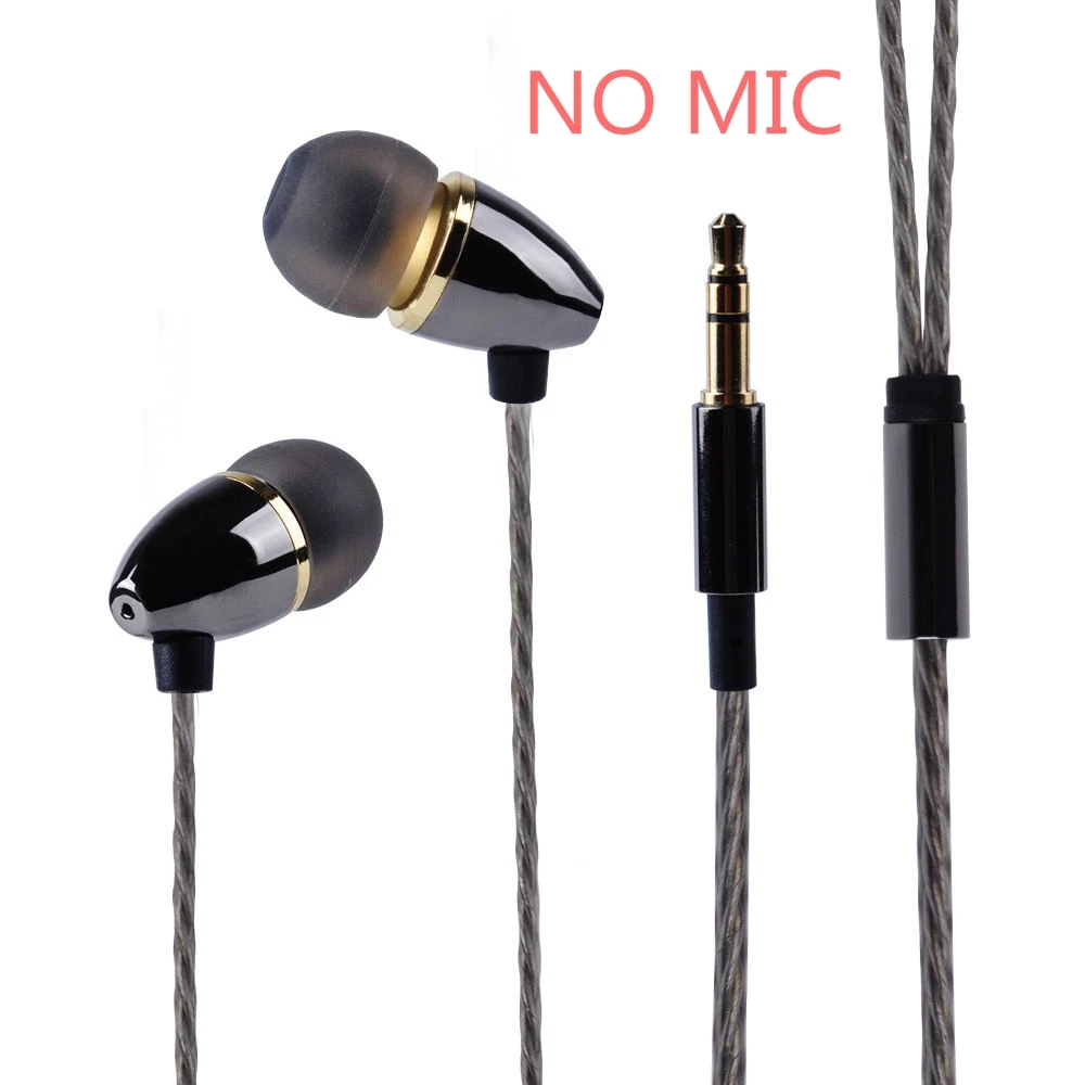 black no mic AK Yinyoo Y1 наушники-вкладыши с динамическим приводом HiFi бас наушники с посеребренным кабелем Спортивная гарнитура с головным штекером Yinyoo ASH/V2/D2B4 - Цвет: black no mic