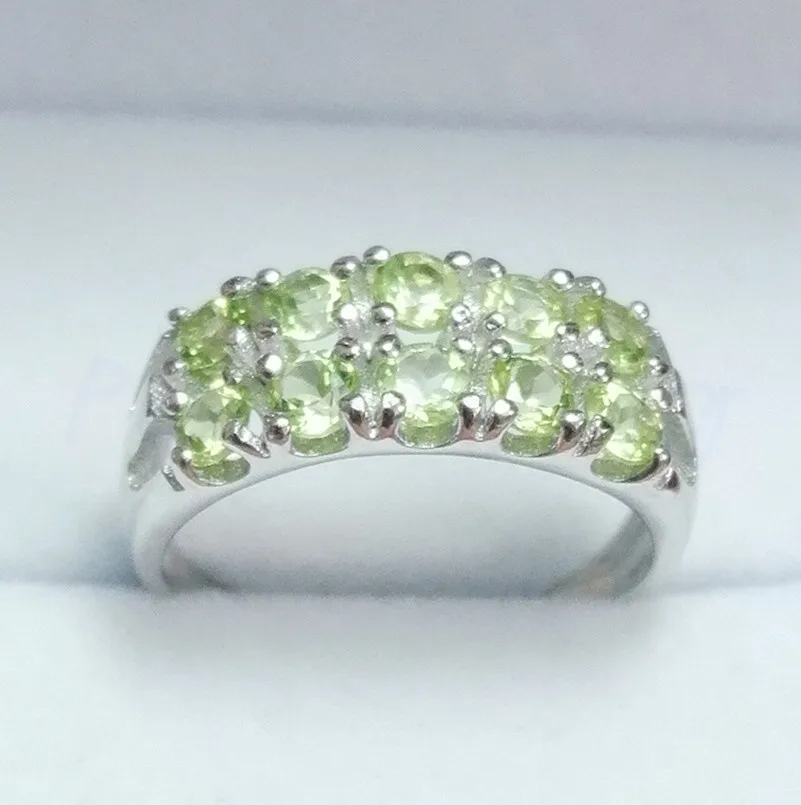 Кольцо Peridot бесплатная доставка натуральный Перидот ювелирное изделие в новом
