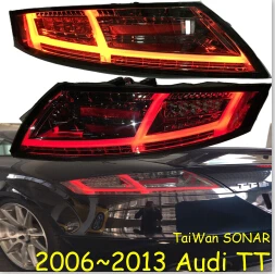 smoke black Один комплект 2 шт. автомобильный Стайлинг для 2006~ 2013 года TT задние фонари светодиодная сигнальная лампа TT задний фонарь DRL+ поворот+ тормоз+ обратный - Цвет: smoke black