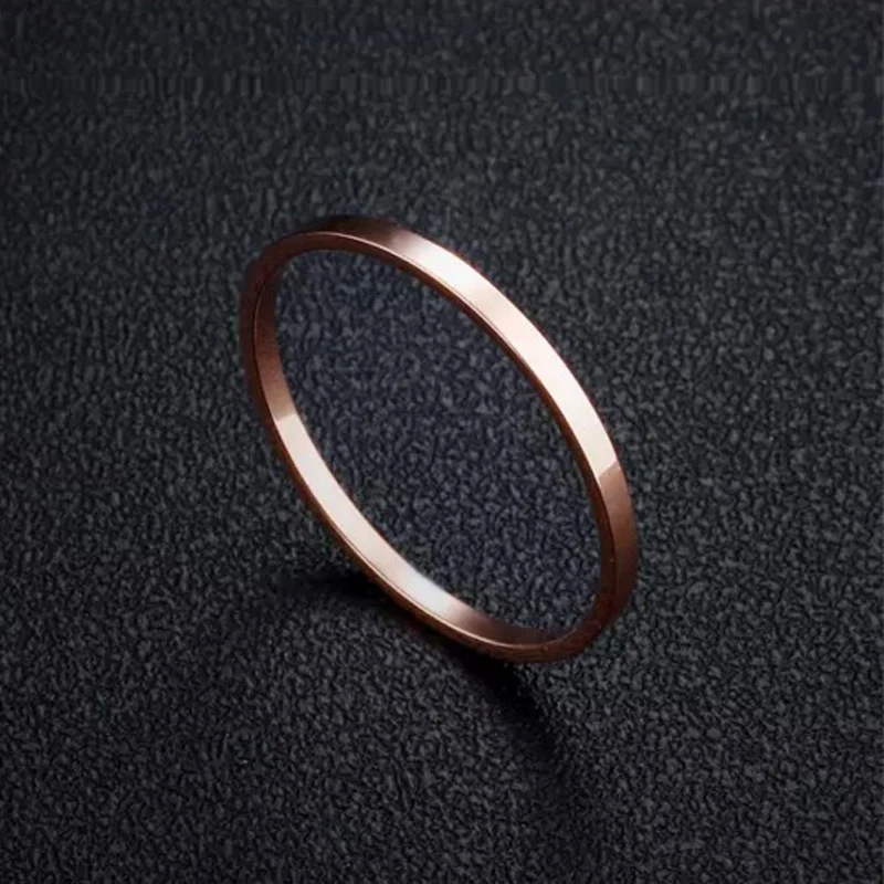 Женские Простые обручальные кольца 1 мм (10 шт./лот) маленькие тонкие из титановой