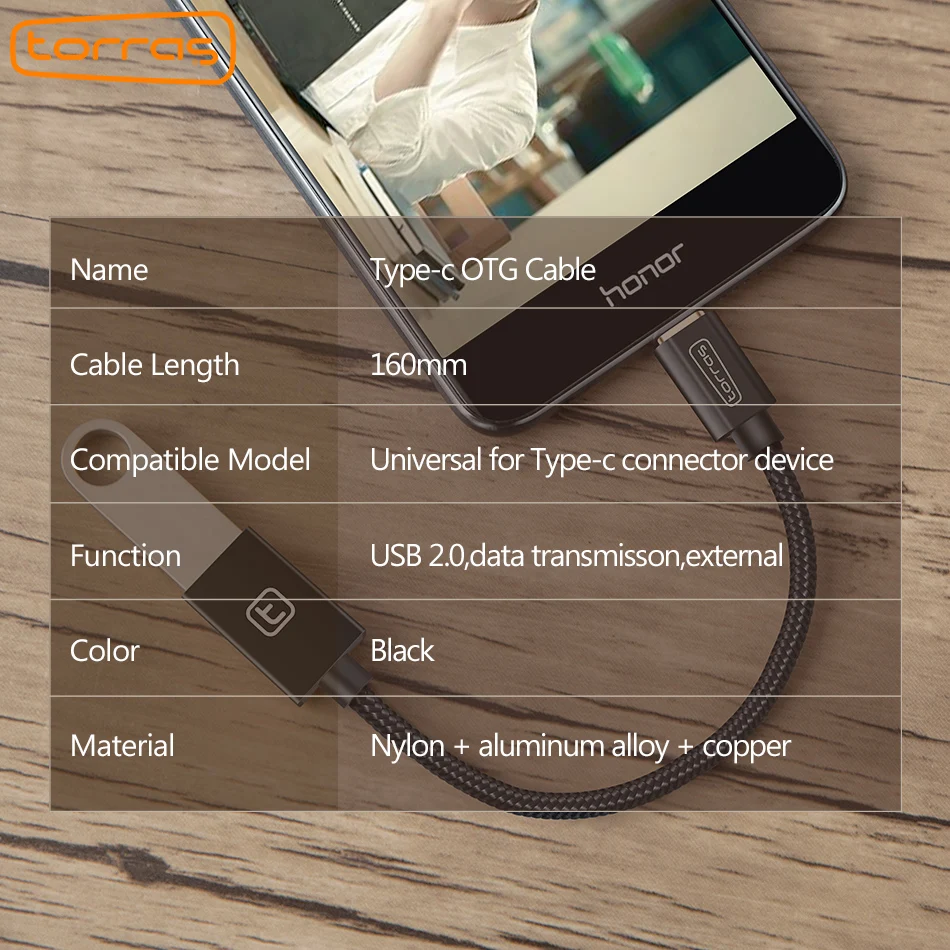 TORRAS type C OTG Usb адаптер c кабель для Xiaomi 5 Nexus 5x 6p зарядное устройство передачи данных