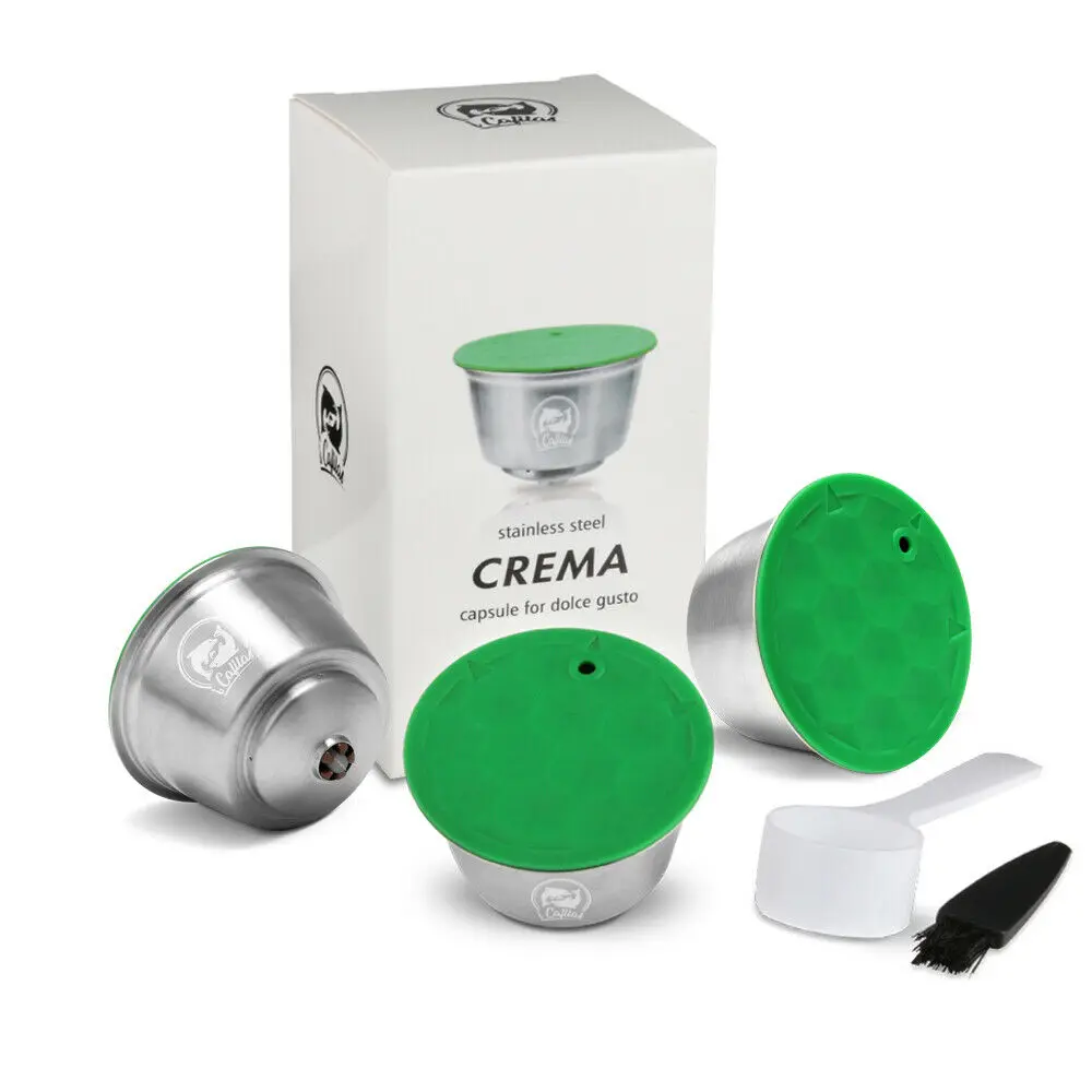Для combinacapsule многоразового Crema Кофе капсулы с фильтром для кофе капельница металлический Нержавеющая сталь многоразовые Кофе фильтр Кофе вскрытия - Цвет: As picture