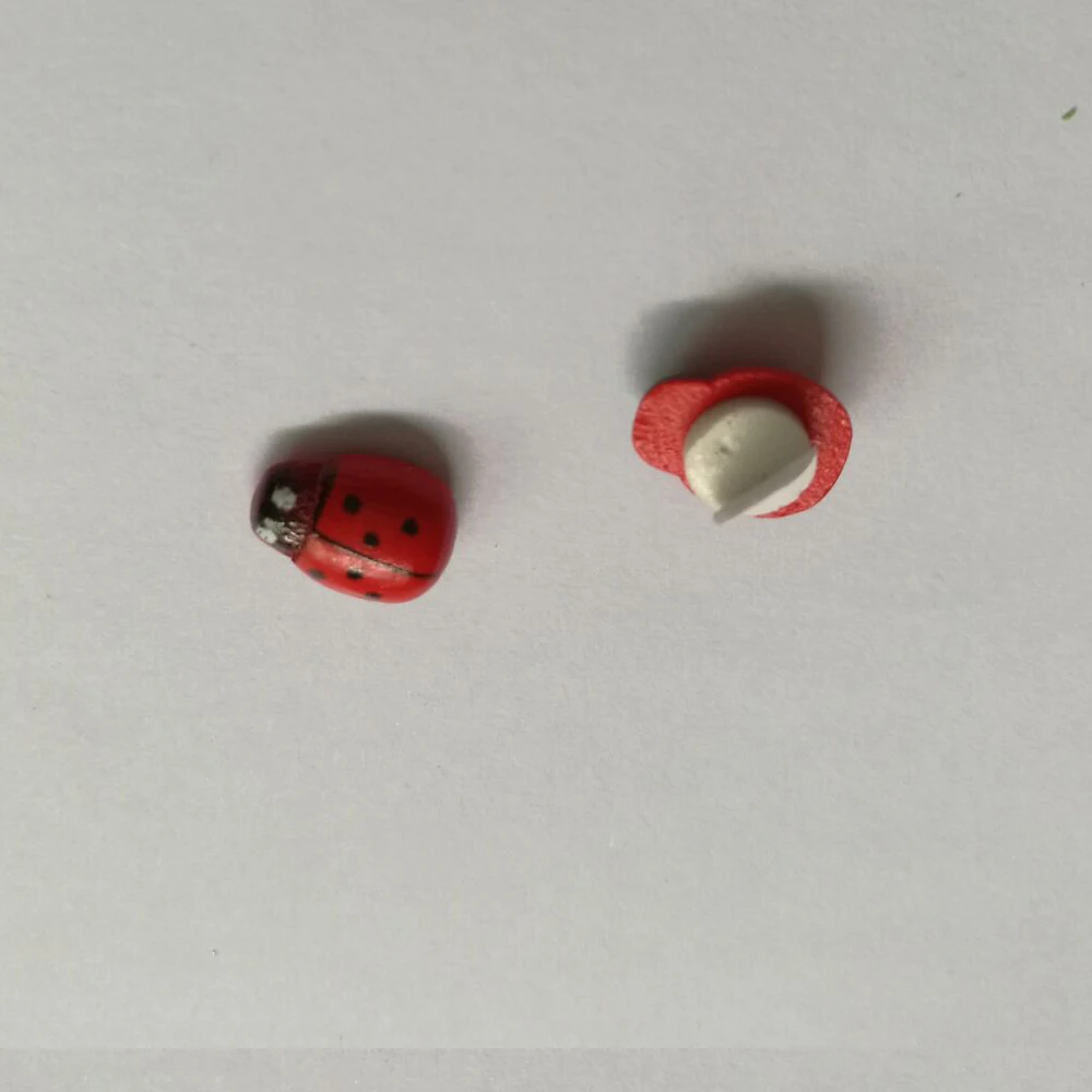 100 шт. красного дерева для пришивания пуговиц одежда детей Flatback Скрапбукинг