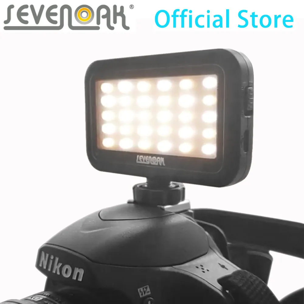 Sevenoak SK PL30 мини светодиодный видео свет для iPhone Samsung Huawei смартфонов селфи монопод