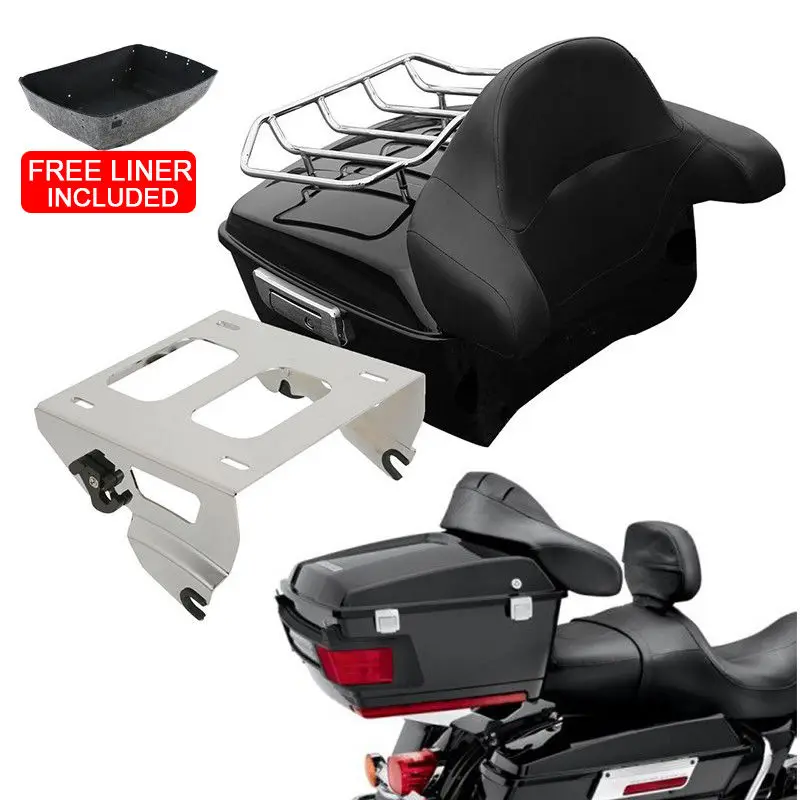 Мотоцикл King Pack багажник спинка Монтажная стойка для Harley Tour Pak Touring Road Electra Street Gilde