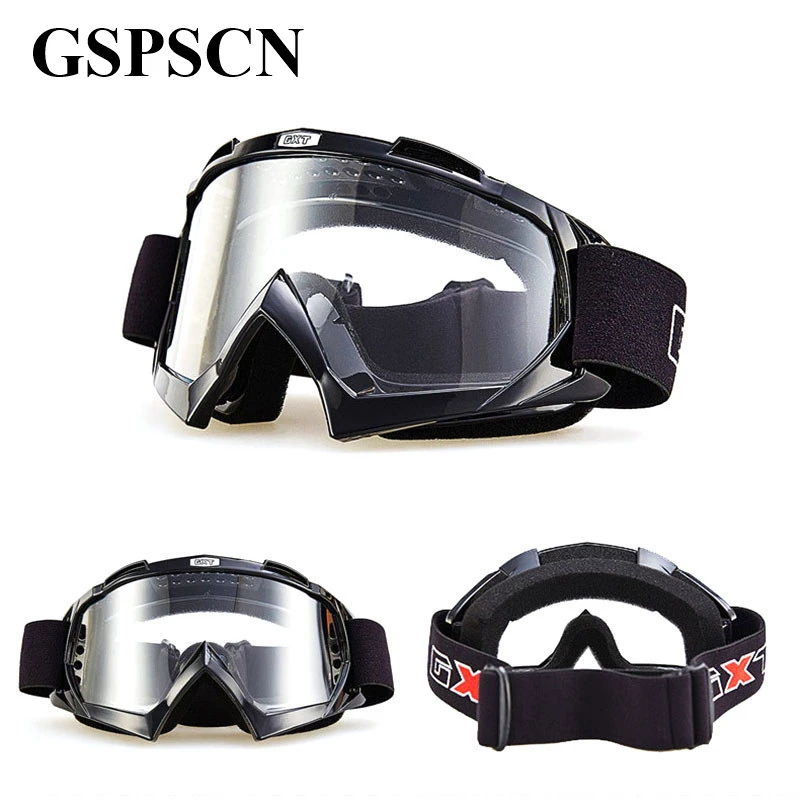 GSPSCN мотоциклетные очки для мотокросса гонок на шлем Gafas Dirt Bike ATV MX с прозрачными
