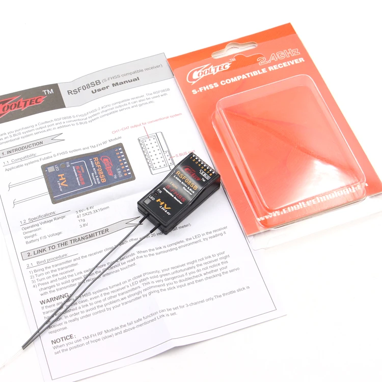 CoolTech RSF08SB 04SB 4CH 8CH S-FHSS SBUS совместимый приемник для Futaba 10J 8J 6J 4GRS 4PX 18SZ фиксированное крыло/планеры/автомобиль/лодка