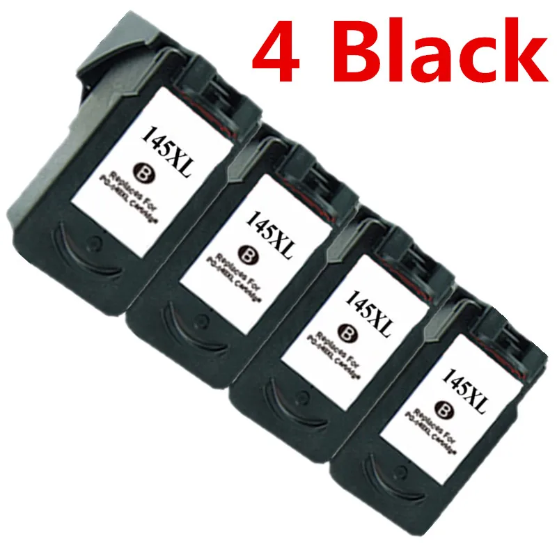 4 Black Востановленные картриджи для струйного принтера для Canon PG-145 XL PG-145XL PG 145 PG145 CL-146 CL 146 CL146 Pixma MG2410 MG2510 для струйной печати - Цвет: 4 Black