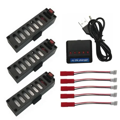 3,7 V 600mAh литий-ионная аккумуляторная батарея для JY018 GW018 Eachine Wi-Fi для квадрокоптера дрона с дистанционным управлением запасные части для jy018 батарея с 5 в 1 взаимный обмен данными между компьютером и периферийными устройствами Зарядное устройство - Цвет: Зеленый