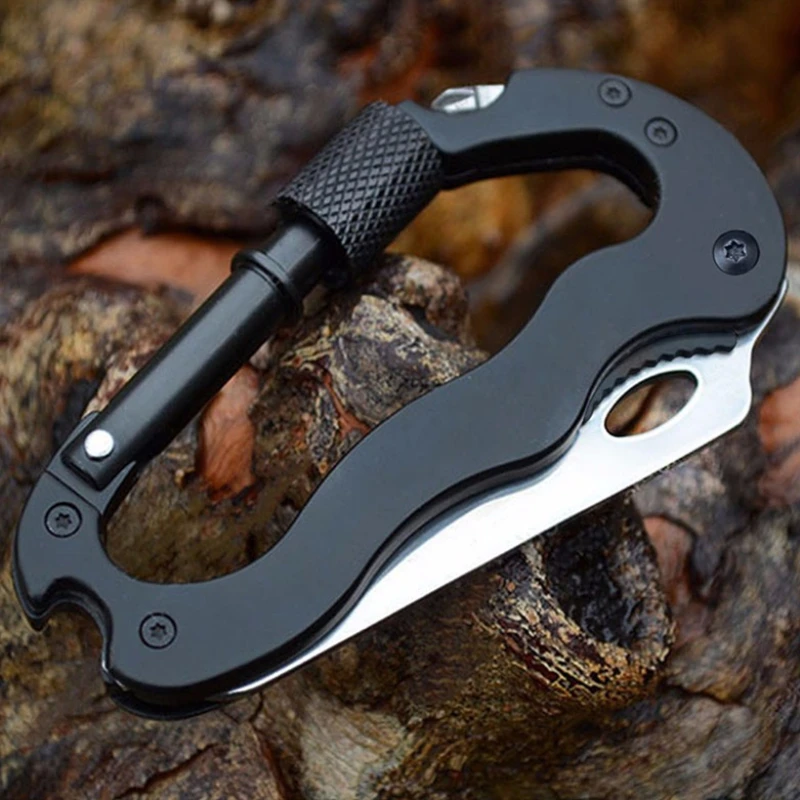 Self Defense Multi-function Tool Climbing Carabiner Security Hook Gear Buckle Outdoor Sports Safety defensa personal Parts | Безопасность