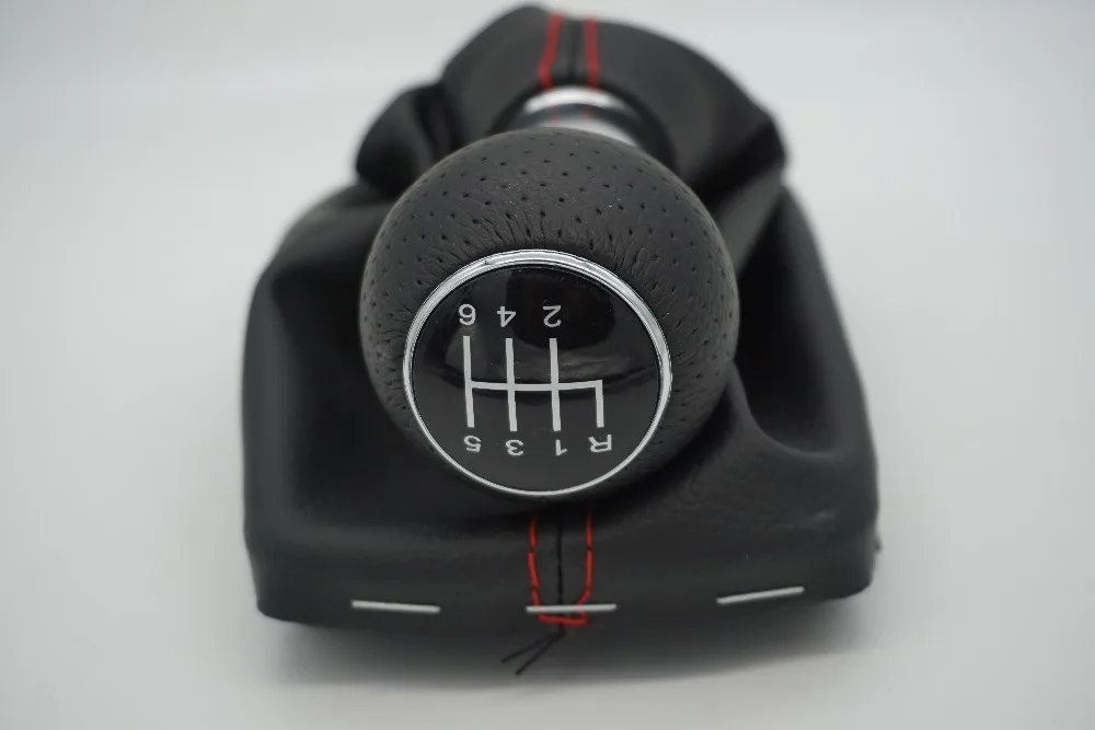 Ручка переключения рулевого механизма автомобиля скорости 23 мм 5/6 с кожаным