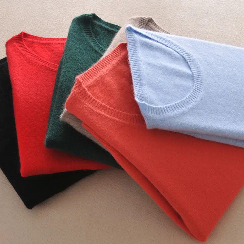 2018 осень зима новые женские Свитера повседневные однотонные с длинным рукавом и